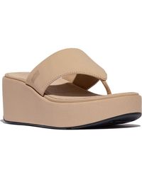 Fitflop - Platfforms Wedge Toe Post Sandal - Lyst