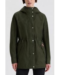 HUNTER - Adela Water Repellent Cotton Canvas Hooded Jacket - Lyst