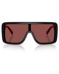 Dolce & Gabbana - 134Mm Rectangular Shield Sunglasses - Lyst