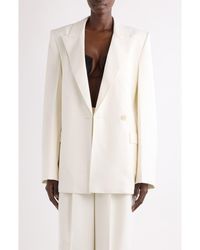 Givenchy - Double Breasted Wool & Mohair Cady Jacket - Lyst