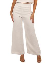 Petal & Pup - Devlin Linen Wide Leg Pants - Lyst