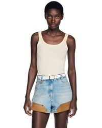 Sandro - Ribbed Vest Top - Lyst