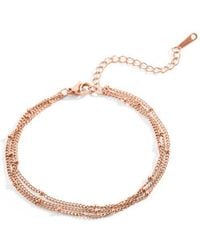 Mint & Lily - Triple Layer Satellite Chain Bracelet - Lyst