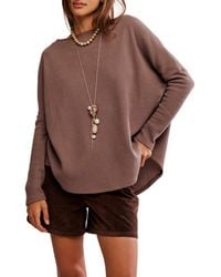 Free People - Latte Oversize Thermal Top - Lyst