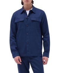 Bugatchi - Linen & Cotton Stretch Shirt Jacket - Lyst
