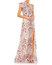 Mac Duggal - Embellished Ruffled One Shoulder A Line Gown - Lyst