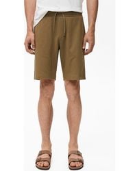 Mango - Drawstring Cotton Bermuda Short - Lyst