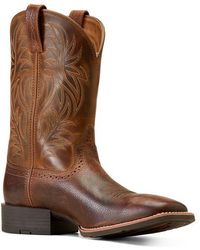 Ariat - Sport Wide Square Toe Cowboy Boot - Lyst