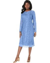Jessica London - Stretch Lace Shift Dress - Lyst