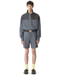 Lanvin - Chambray Shorts - Lyst