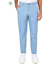 Con.struct - Regular Fit Solid Flat Front Recycled Performance Golf Pants - Lyst