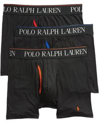 Polo Ralph Lauren 4d 3-pack Boxer Briefs, Black