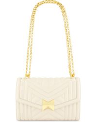 Mac Duggal - Chain Quilted Napa Leather Handbag - Lyst