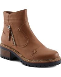 Spring Step - Denaye Leather Bootie - Lyst