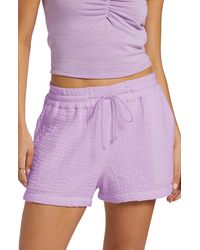 Billabong - Cotton Gauze Cover-up Shorts - Lyst