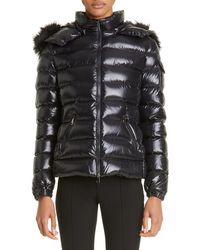 Moncler - Badyf Down Jacket With Removable Faux Fur Trim - Lyst