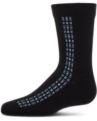 Memoi - Vertical Dashed Line Crew Socks - Lyst