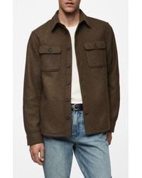 Mango - Regular Fit Overshirt - Lyst