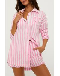 Beach Riot - Cassidy Stripe Button-Up Cover-Up Shirt - Lyst