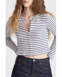 Madewell - Textured Knit Button Front Cardigan - Lyst