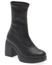 Wonders - Platform Stretch Bootie - Lyst