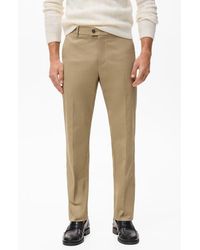 Mango - Slim Fit Stretch Cotton Twill Pants - Lyst