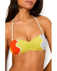 Solid & Striped - The Teagan Abstract Print Halter Bikini Top - Lyst
