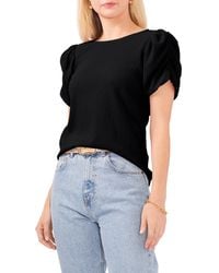 Vince Camuto - Gathered Puff Sleeve Blouse - Lyst