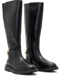 AllSaints - Escher Rider Knee High Boot - Lyst