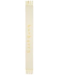 Burberry - Logo Text Jacquard Reversible Alpaca & Wool Blend Fringe Scarf - Lyst