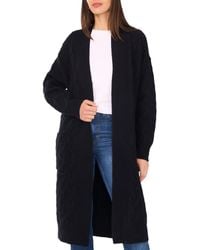 Vince Camuto - Open Front Cable Stitch Cardigan - Lyst