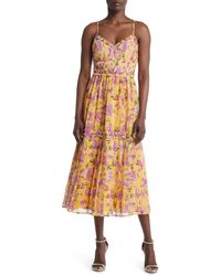 Adelyn Rae - Meadow Floral Pleated Fit & Flare Dress - Lyst
