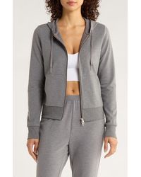 Mpg - Slim Fit Cozy Recycled Polyester Blend Fleece Full Zip Hoodie - Lyst