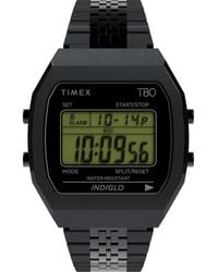 Timex - T80 Digital Stainless Steel Bracelet Watch, 36Mm - Lyst
