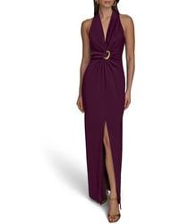 Donna Karan - Twisted Sleeveless Gown - Lyst