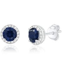 Donatello Gian - Sterling Halo Stud Earrings - Lyst