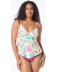Coco Reef - Bra Sized Shirred Underwire Tankini Swim Top - Lyst