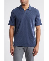 Johnston & Murphy - Vintage Slub Modal Blend Johnny Collar Polo - Lyst