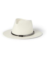 Brunello Cucinelli - Straw Fedora - Lyst