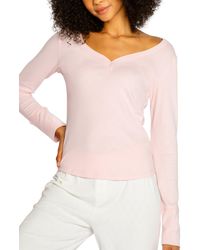 Pj Salvage - Pointelle Hearts V-neck Top - Lyst