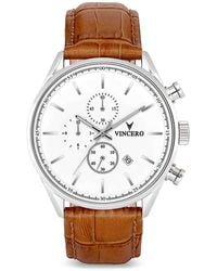 Vincero - The Chrono S2 Leather Strap Watch, 43Mm - Lyst
