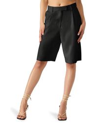 Steve Madden - Ivana Linen Blend Bermuda Shorts - Lyst