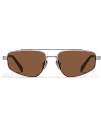 Quay - Pit Stop 56Mm Aviator Sunglasses - Lyst