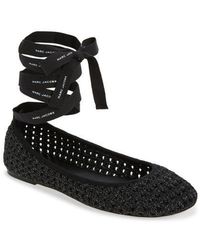 Marc Jacobs - The Logo Ribbon Ballet Flat - Lyst