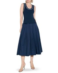 FREEMARKET - Mixed Media A-Line Dress - Lyst