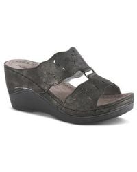 Flexus by Spring Step - Dreiser Platform Wedge Slide Sandal - Lyst
