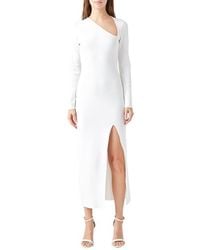 Endless Rose - Asymmetric Neck Long Sleeve Sweater Dress - Lyst