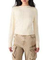 Steve Madden - Serra Boat Neck Sweater - Lyst