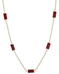Jan Leslie - Five Stations Rectangle Dash Necklace - Lyst