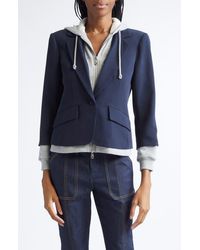 Cinq À Sept - Le Petite Khloe Zip-Up Hoodie Blazer - Lyst
